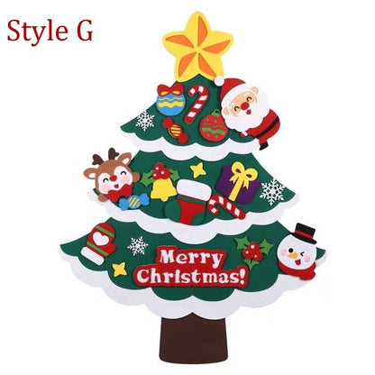 DIY Felt Christmas Tree Set ~ Because toddlers think glass balls are snacks.