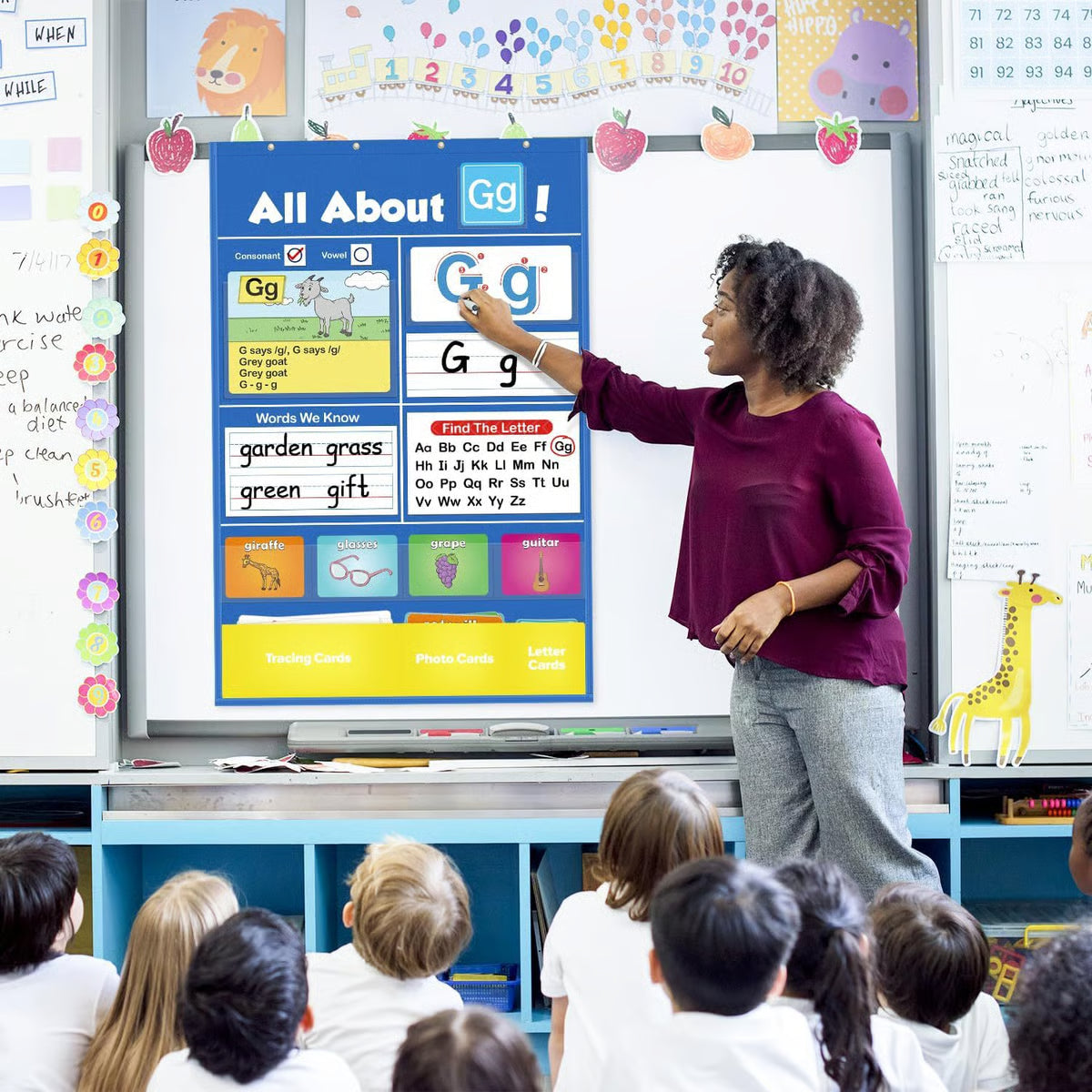 Alphabet Learning Pocket Chart ~ Outread, Outspell, Outshine the Class.