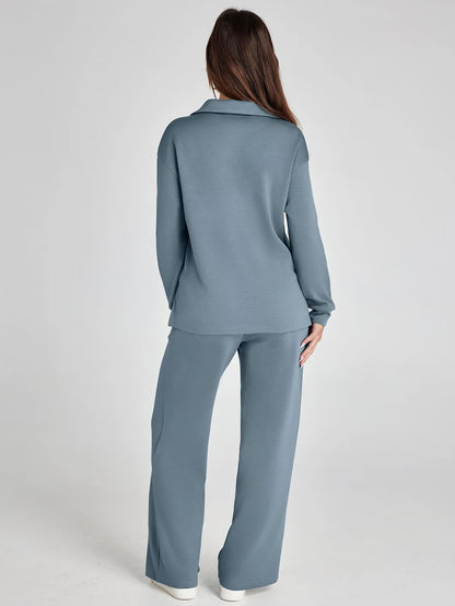 2-Piece Sweatsuit Set ~ Street-ready style with stay-home comfort.