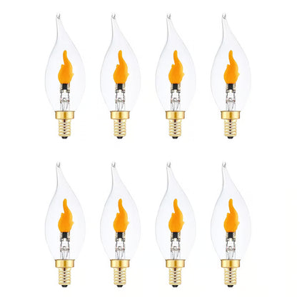Flickering Flame Light Bulbs ~ Year-round warm flicker for indoor or outdoor spaces.