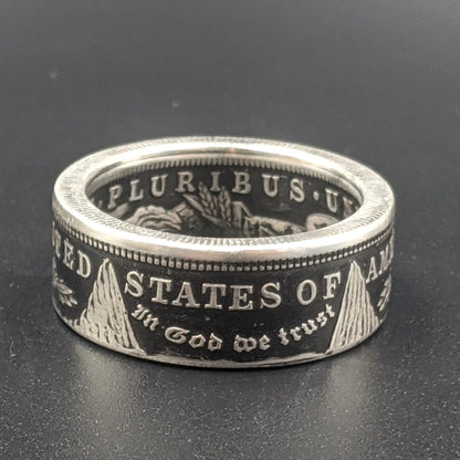 1921 Classic Morgan Dollar Coin Ring ~ A reminder that time builds character.