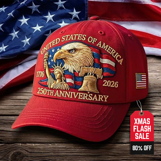 United States 250th Anniversary Cap ~ A Bold Salute to American Spirit.