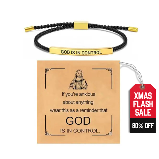“God is in Control” Inspiring Bracelet ~ A Daily Reminder of Faith, Peace, and Strength.