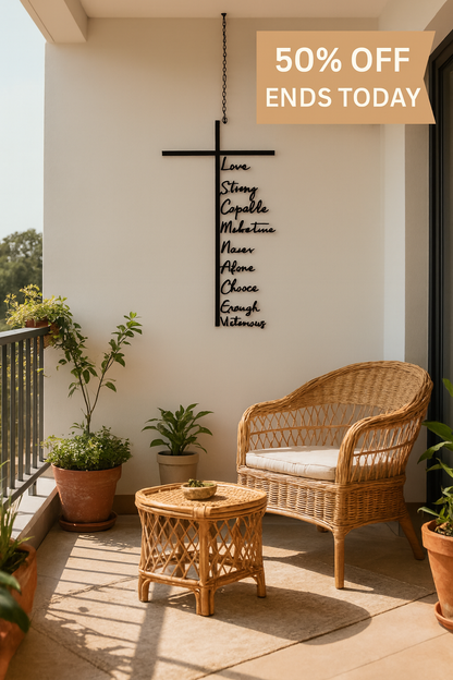 Scripture-Inspired Metal Cross Wall Art ~ Bring faith and peace to every corner of your home.