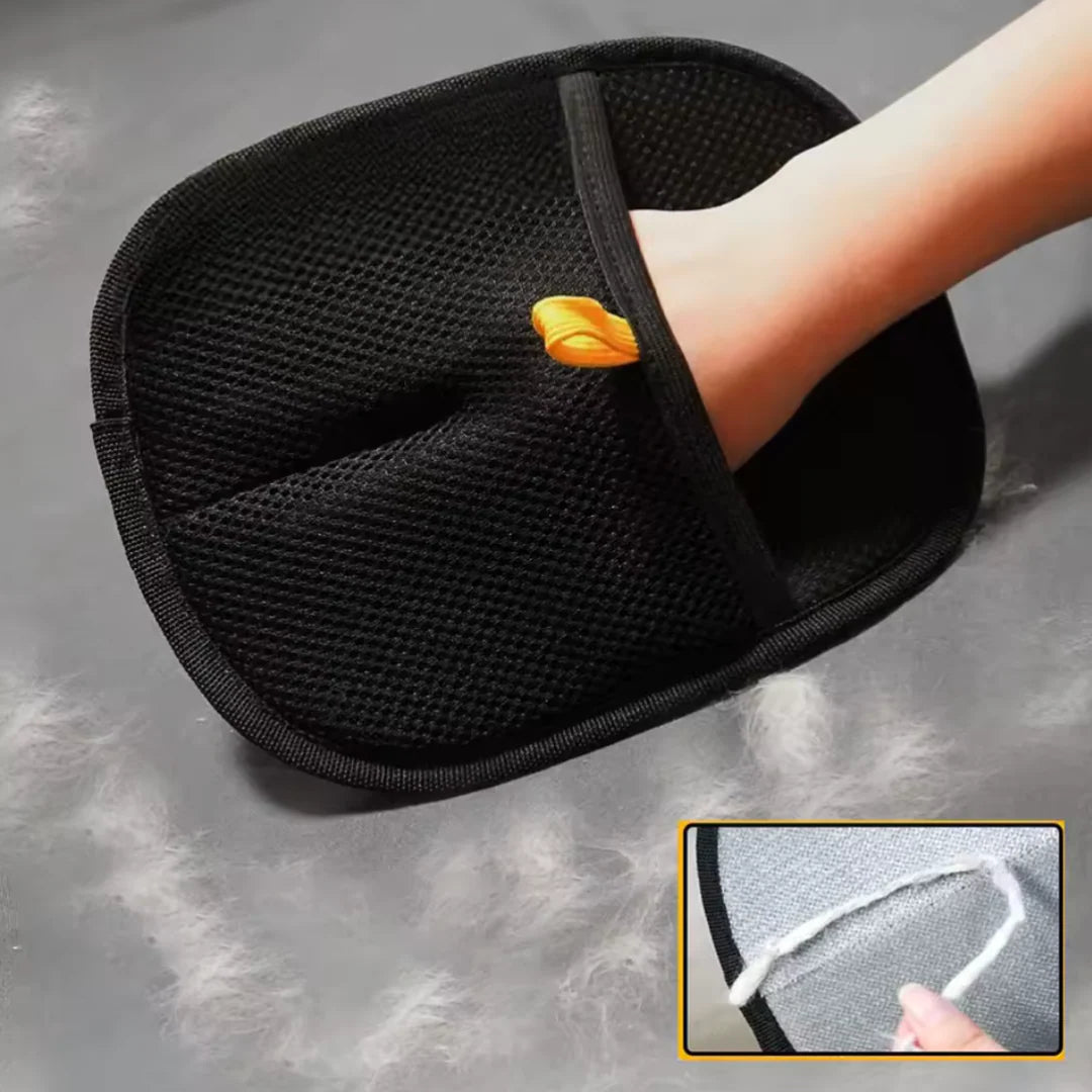 Electrostatic Pet Hair Removal Grooming Gloves ~ Instant fur removal & gentle pet grooming