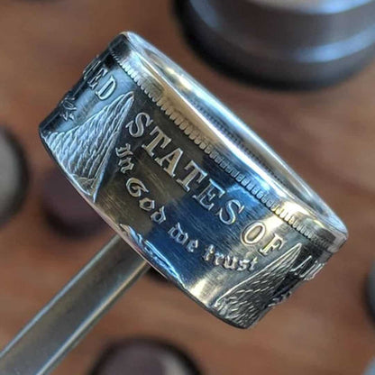 1921 Classic Morgan Dollar Coin Ring ~ A reminder that time builds character.