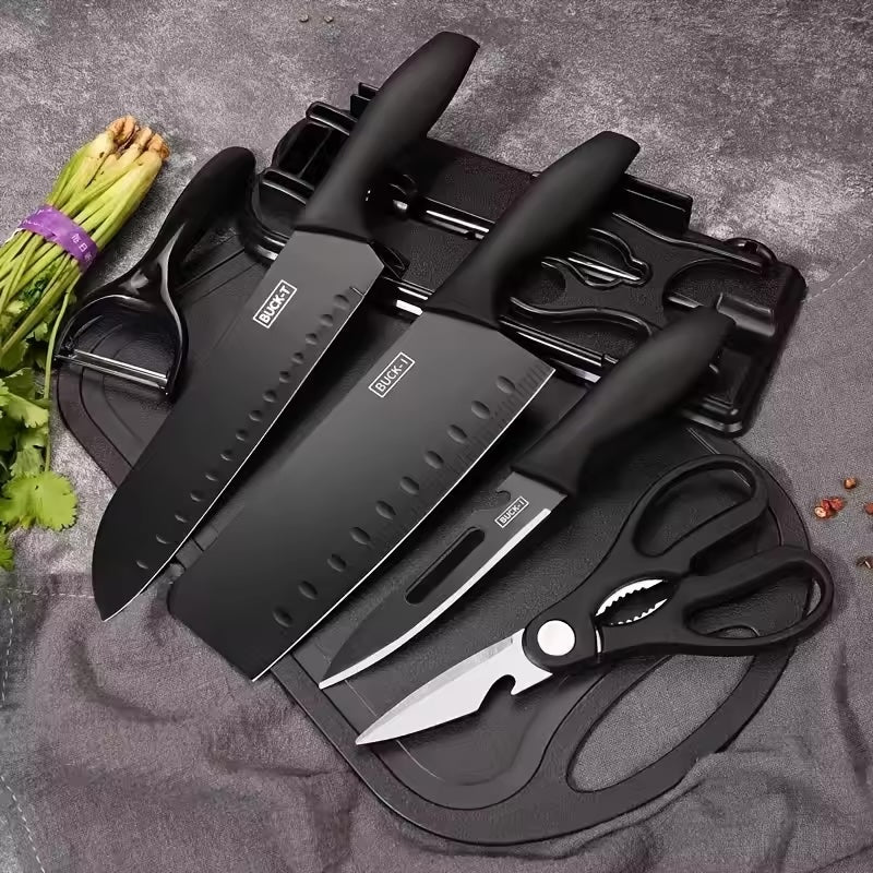 Black Knife Set ~ Precision Cutting with Sleek, Modern Design