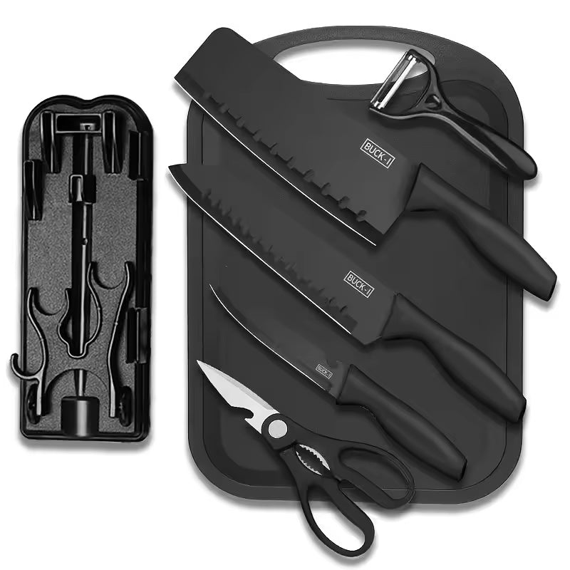 Black Knife Set ~ Precision Cutting with Sleek, Modern Design