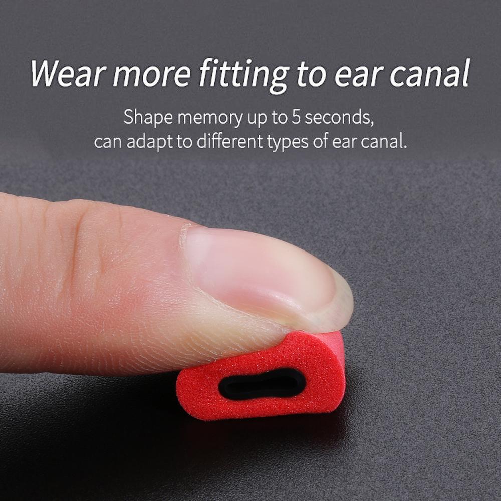 Memory Foam Earplugs ~ Ultimate comfort and noise-free audio all day long-