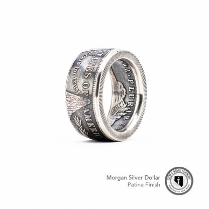 1921 Classic Morgan Dollar Coin Ring ~ A reminder that time builds character.