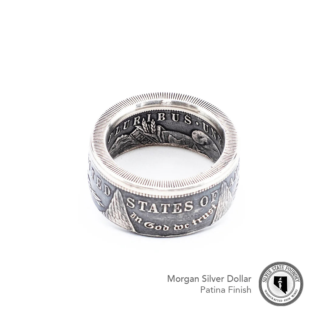 1921 Classic Morgan Dollar Coin Ring ~ A reminder that time builds character.