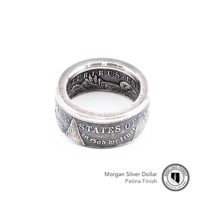 1921 Classic Morgan Dollar Coin Ring ~ A reminder that time builds character.