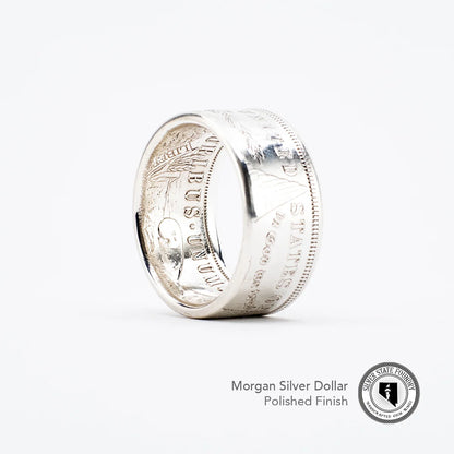 1921 Classic Morgan Dollar Coin Ring ~ A reminder that time builds character.