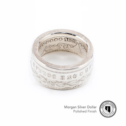 1921 Classic Morgan Dollar Coin Ring ~ A reminder that time builds character.