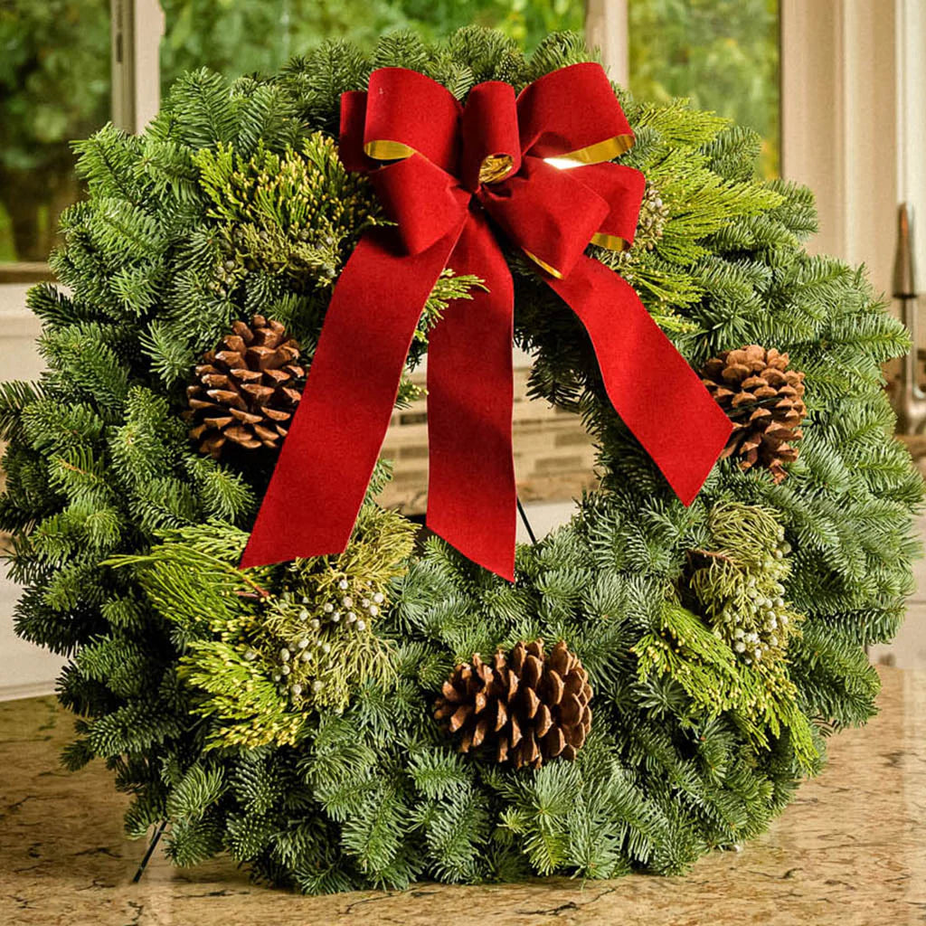 Xmas Wreaths for Front Door ~ Instantly fills your home with the scent of the season.