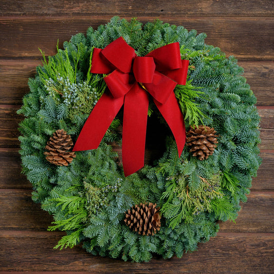 Xmas Wreaths for Front Door ~ Instantly fills your home with the scent of the season.