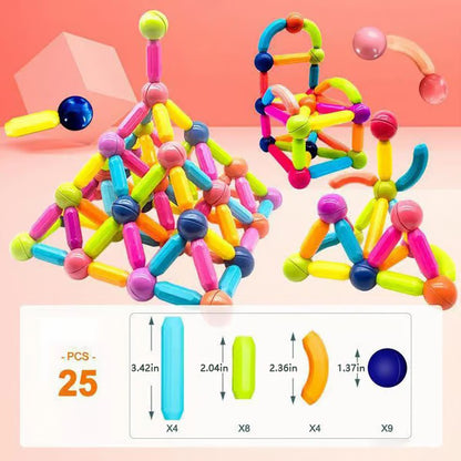 Magnetic Balls and Rods Building Blocks Set ~ Boost imagination, focus, and motor skills.