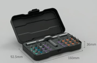 24 in 1 DIY Screwdriver Set ~ Pocket-sized power for home and tech repairs.