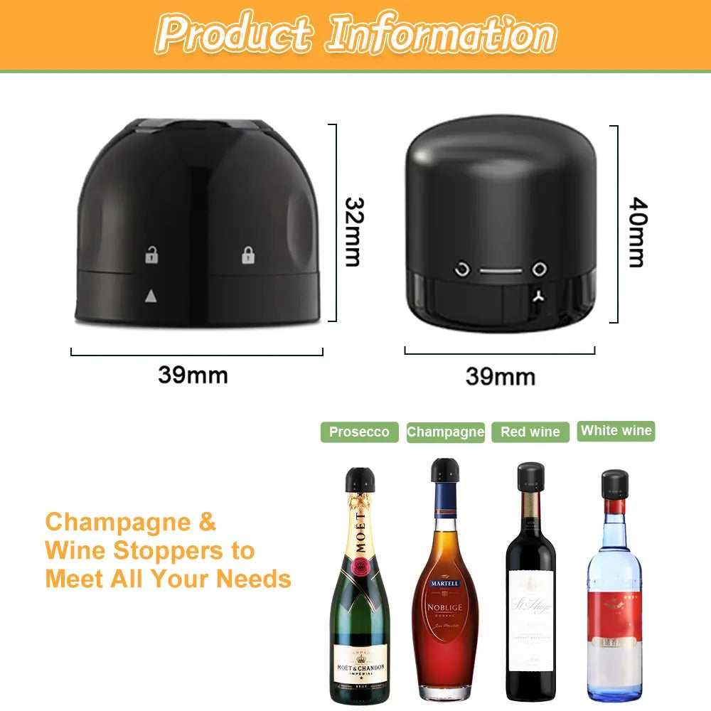 Vacuum Red Wine Bottle Stopper ~ Keep your wine fresh and flavorful for days