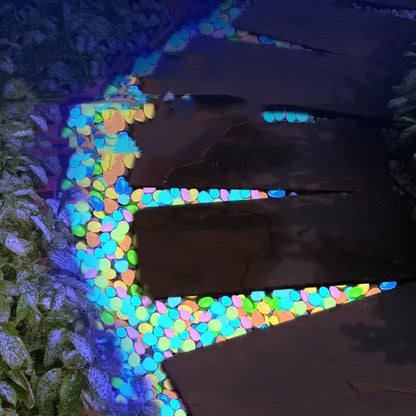 Solar Powered Glow Rocks ~ Transform pathways into a glowing nightscape.