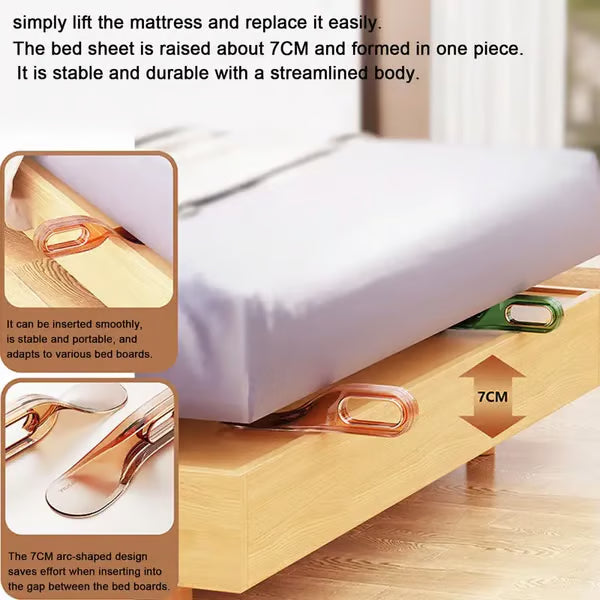2 IN 1 Mattress Lifter & Bed Sheet Tucker Tool ~ Hotel-tight corners in seconds.