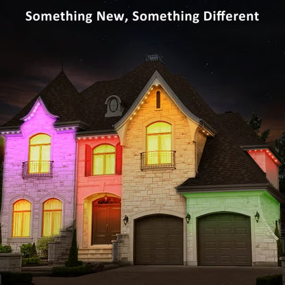 Smart Rainbow LED Outdoor Light ~ Bright, festive effects controlled from your phone.