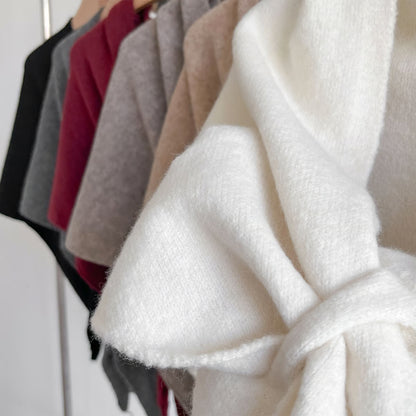 Solid Color Wool Blend Shawl ~ The Fast Track From Basic to Polished.