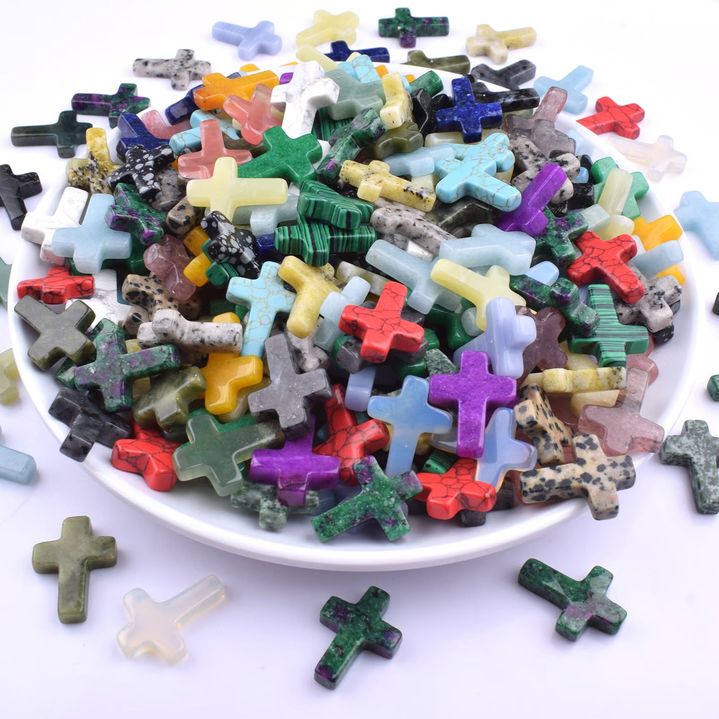 Handmade Natural Crystal Crosses ~ Unique natural stone keepsakes for faith, décor, and gifting.