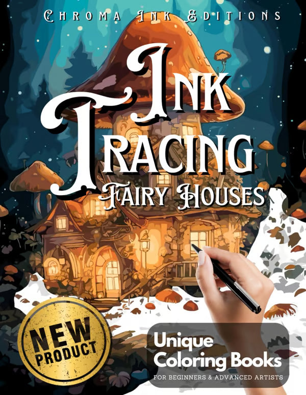 Ink Tracing Color Book ~ Keeps hands busy while the world burns.
