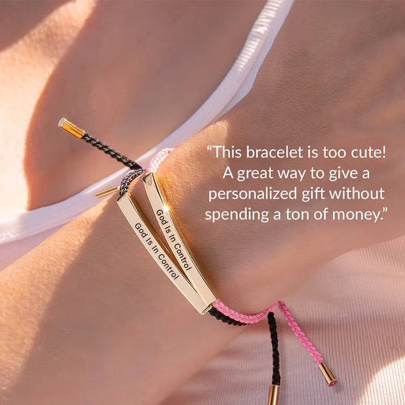 “God is in Control” Inspiring Bracelet ~ A Daily Reminder of Faith, Peace, and Strength.