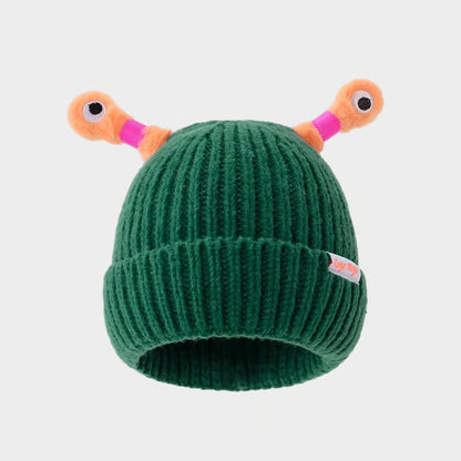 Glowing Little Monster Knit Hat ~ Light up every winter night with warmth and fun.