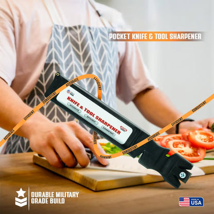 All-in-One Professional Knife and Tool Sharpener ~ One tool to resurrect every blade you own.