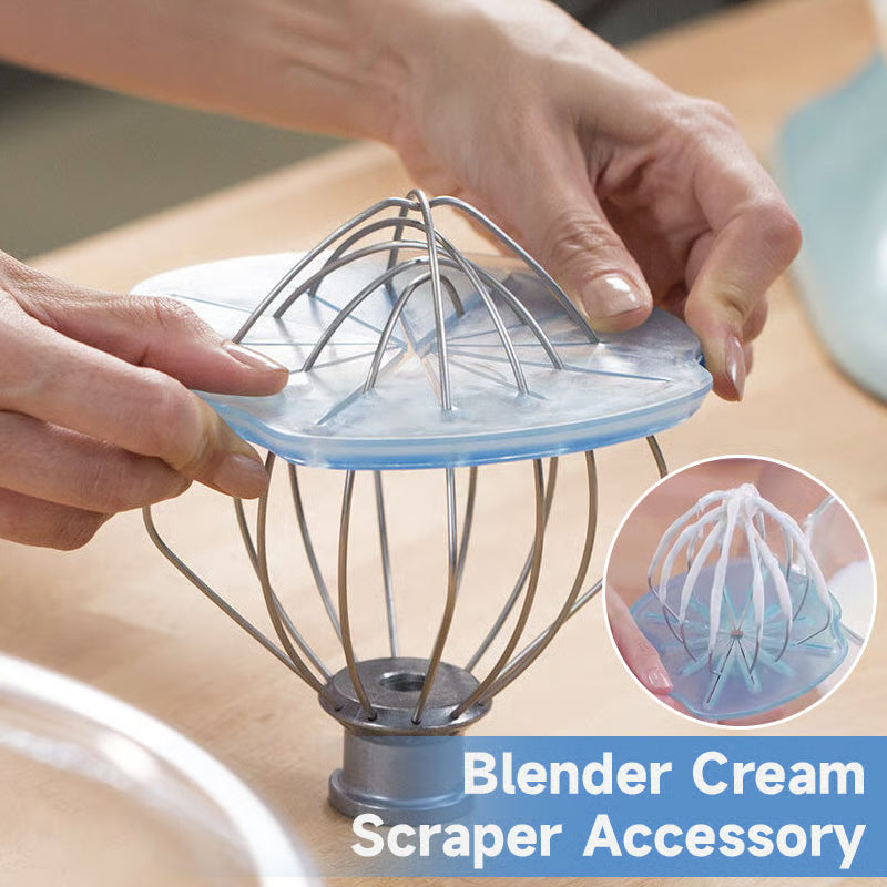 Blender Cream Scraper Accessory ~ A simple upgrade for smoother baking.