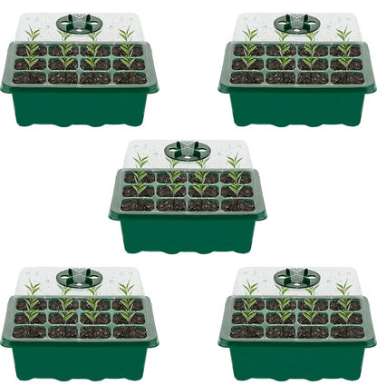 Adjustable Humidity Seed Starter Trays ~ Grow herbs and veggies with ease.