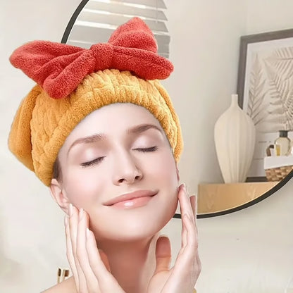 Super Absorbent Hair Towel Wrap ~ Dry your hair faster, naturally, and frizz-free.