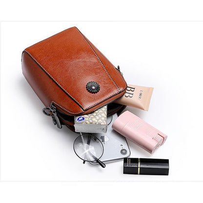 Soft Leather Mobile Phone Messenger Bag ~ Everyday luxury in a compact size.