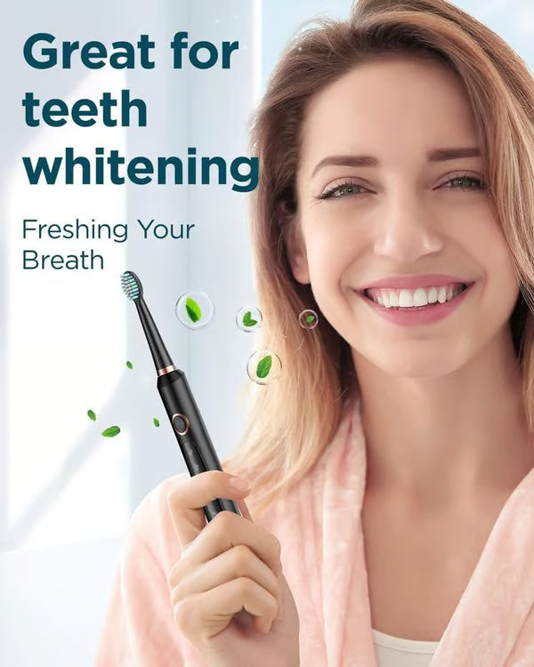 Sonic Electric Toothbrush ~ Dentist-level clean and whiter teeth in 2 minutes.