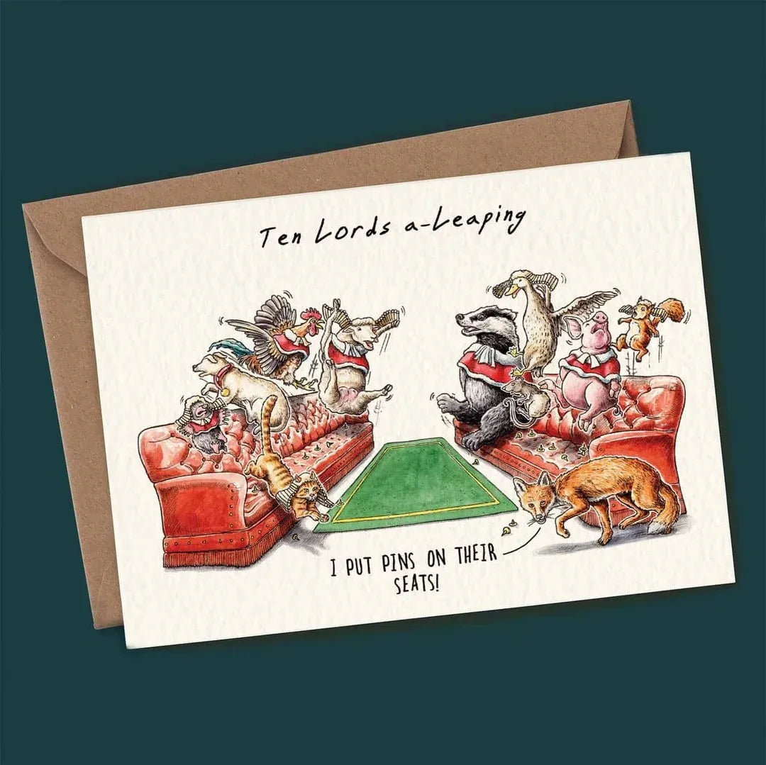 Twelve Days Of Christmas Card Set ~ Bold, witty holiday greetings in every envelope.