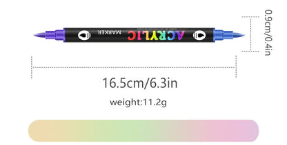 Double Ended Markers ~ Create vibrant art on any surface.