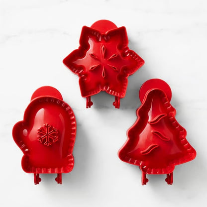 Holiday Mini Pie Mold ~ Turns dough into adorable holiday pies instantly.