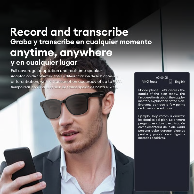 Smart Translator Glasses ~ Speak 40+ languages without lifting your phone.