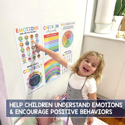 12 Pcs Calming Corner Posters ~ Create a safe space for kids to calm down.