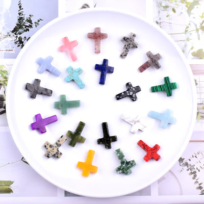 Handmade Natural Crystal Crosses ~ Unique natural stone keepsakes for faith, décor, and gifting.
