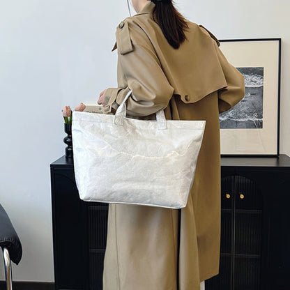 Letter Print Tote Bag ~ Designer-level style that carries your day with ease.