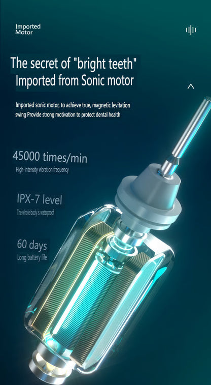 Sonic Electric Toothbrush ~ Dentist-level clean and whiter teeth in 2 minutes.
