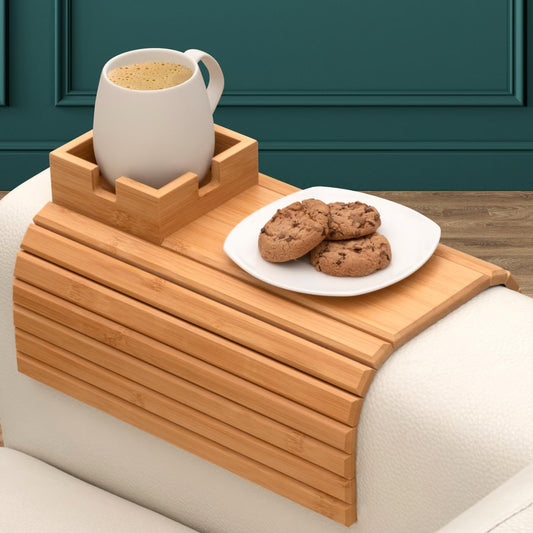 Wood Couch Cup Holder ~ Turn your armrest into the VIP lounge.