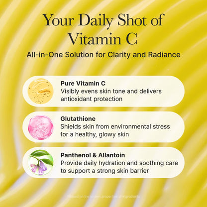Vitamin C Booster Serum ~ Support glow by day and smoother skin at night.