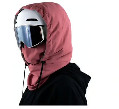 Waterproof Fleece-Lined Hood ~ Full-face protection for cold, wind, and rain.