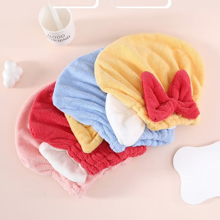 Super Absorbent Hair Towel Wrap ~ Dry your hair faster, naturally, and frizz-free.