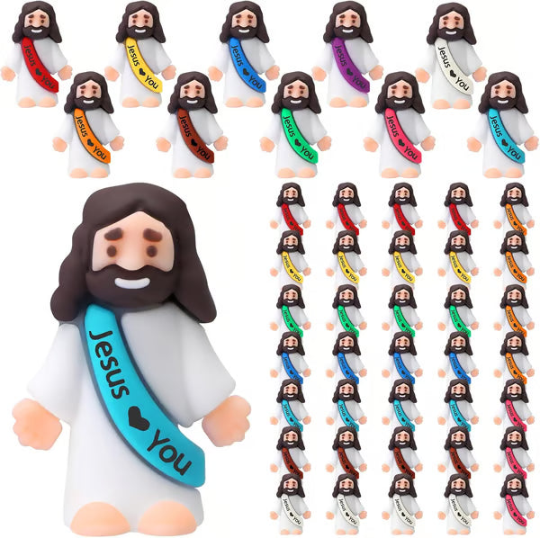 Jesus Loves You Figures ~ 10-Piece Pack for sharing love and encouragement.